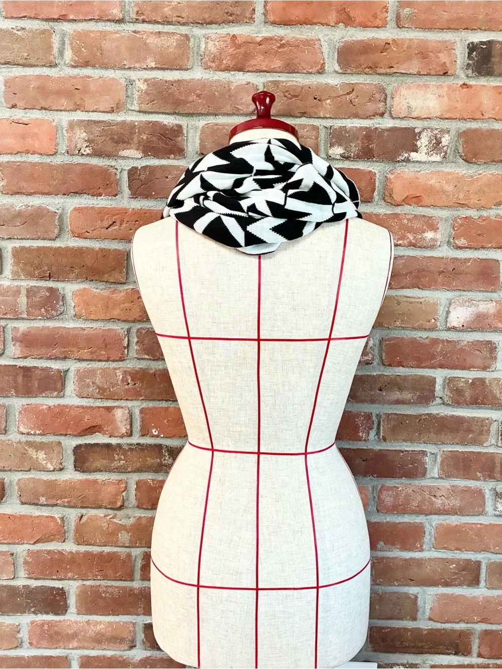 Michael Kors Black and White Colorway Scarf
